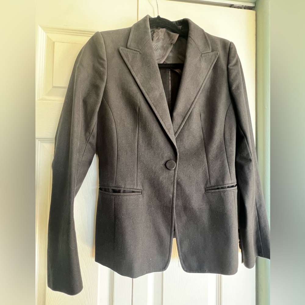 Et Vous Paris black cotton blazer size 38 FR/US 6